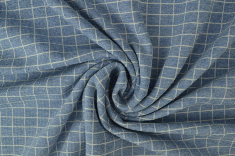Jersey Checks hellblau