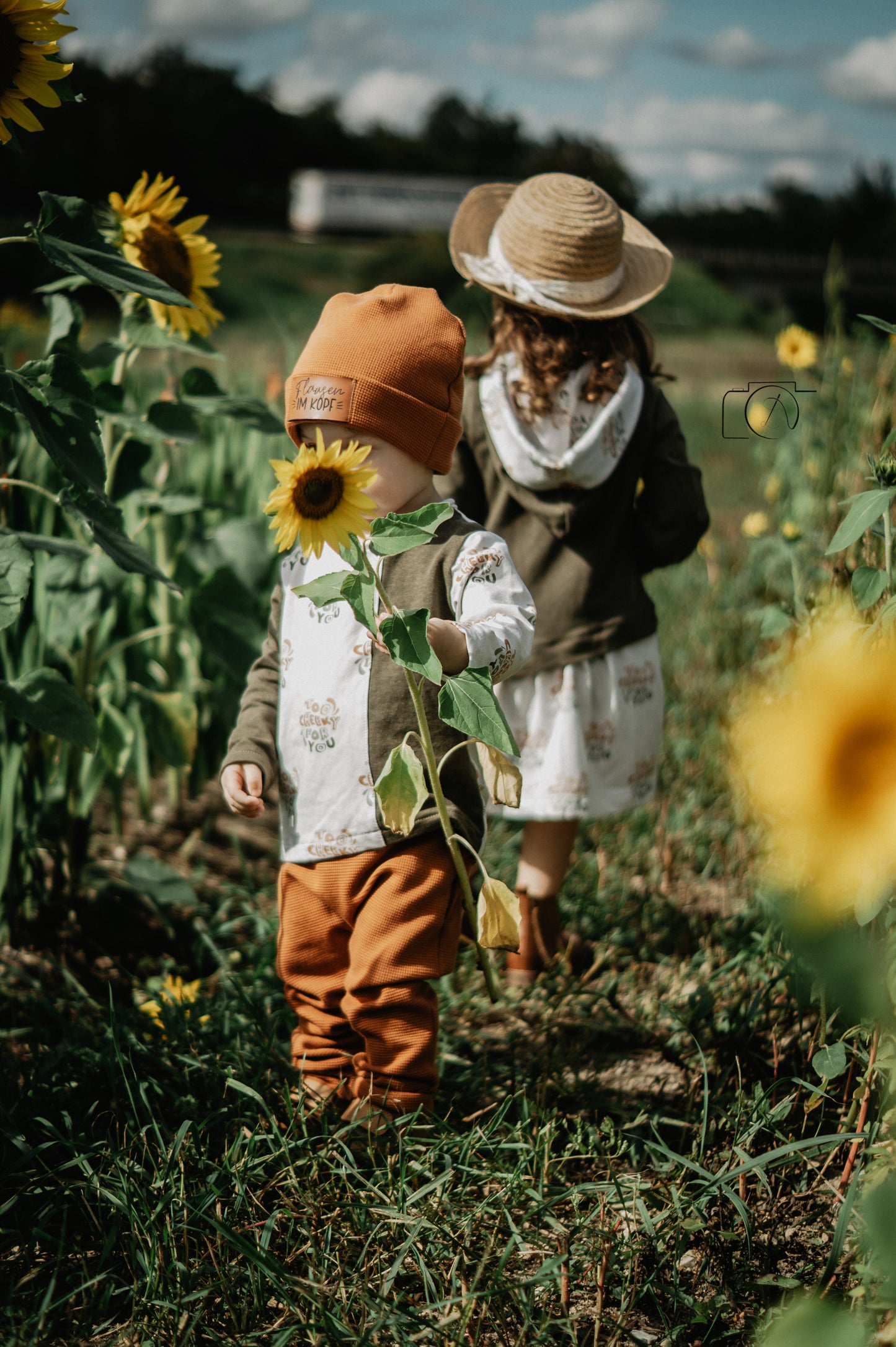 French Terry kupfer meliert