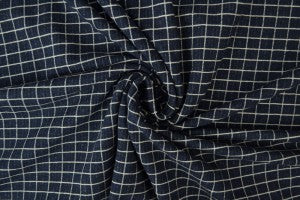 Jersey Checks dunkelblau