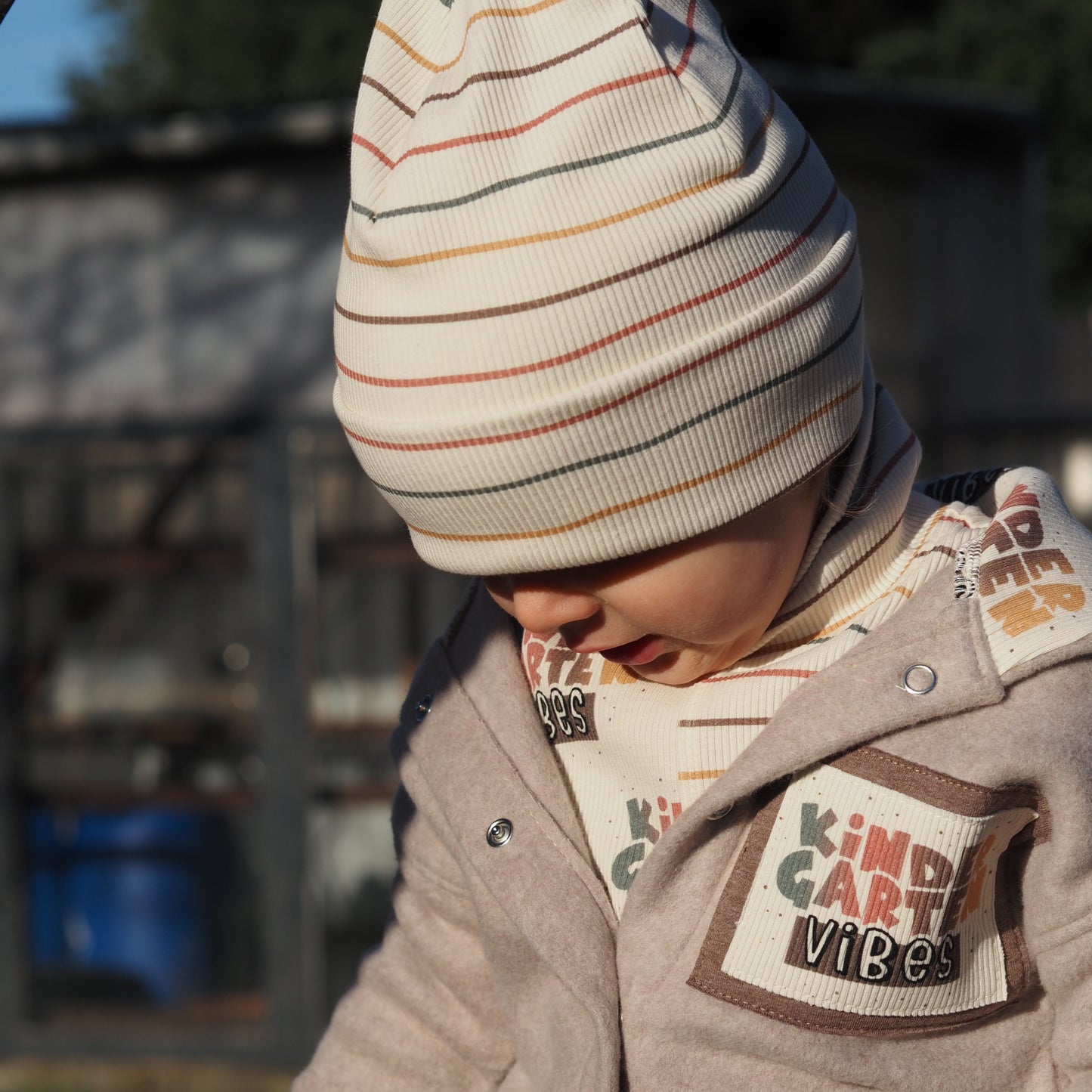 Bio Ribjersey Stripes Kindergarten Vibes,