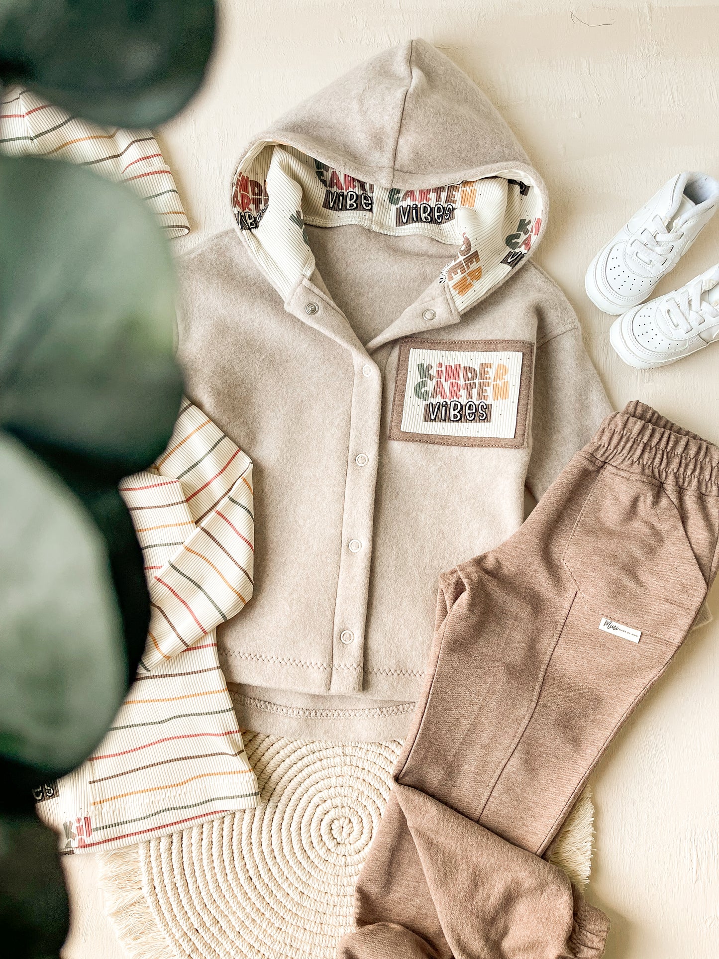 French Terry schlamm meliert