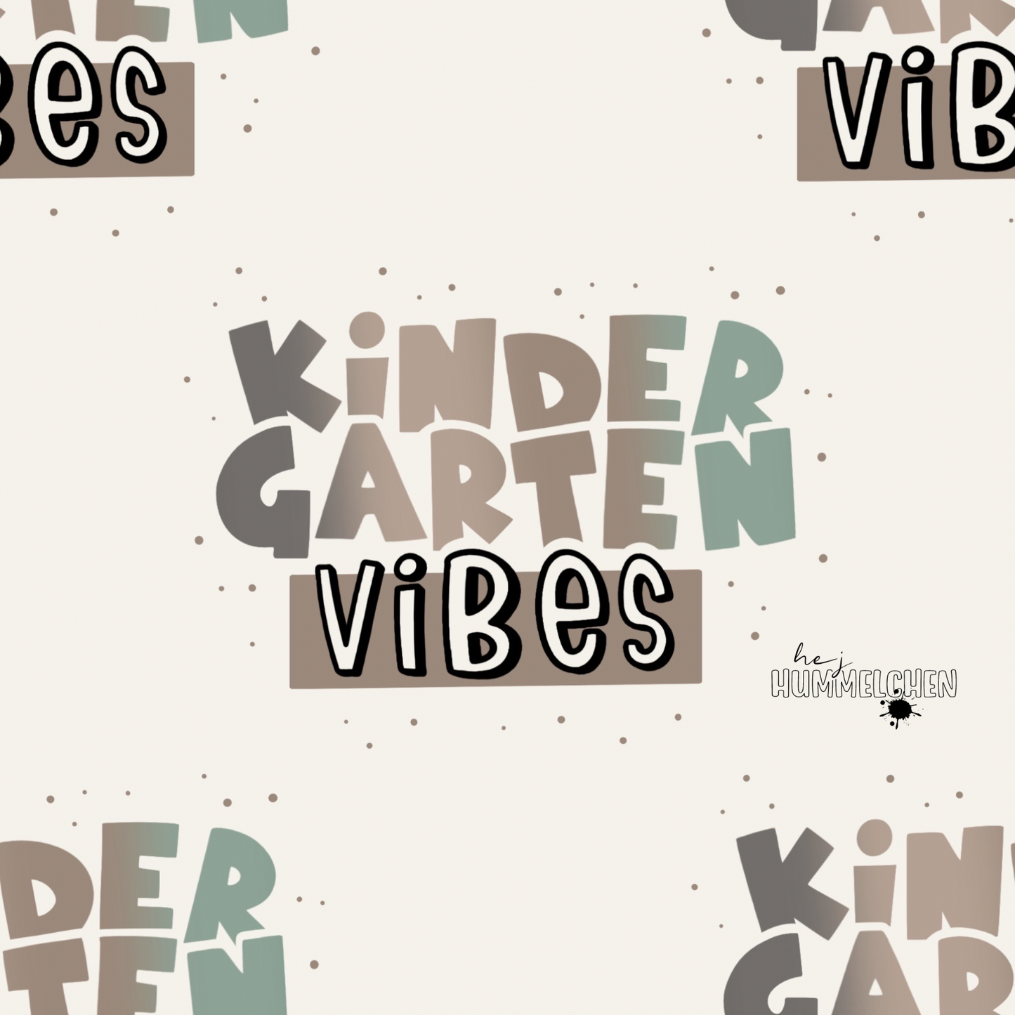 Bio Ribjersey Kindergarten Vibes