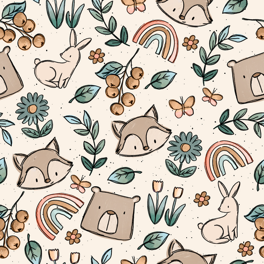 Spring Animals French Terry