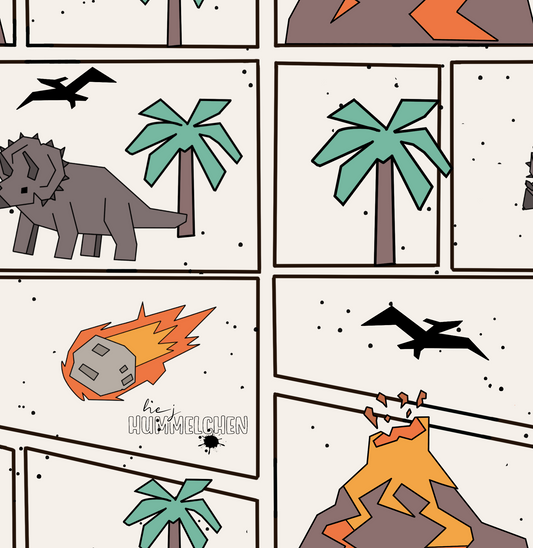 Dino Comic Beige