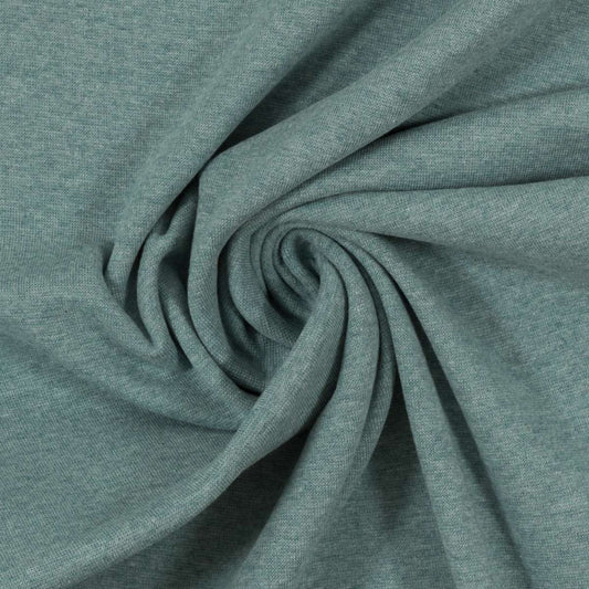 Bündchenstoff rauchblau meliert