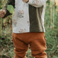 French Terry khaki meliert
