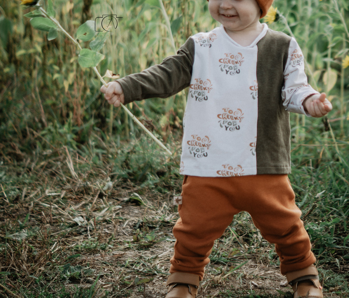 French Terry kupfer meliert