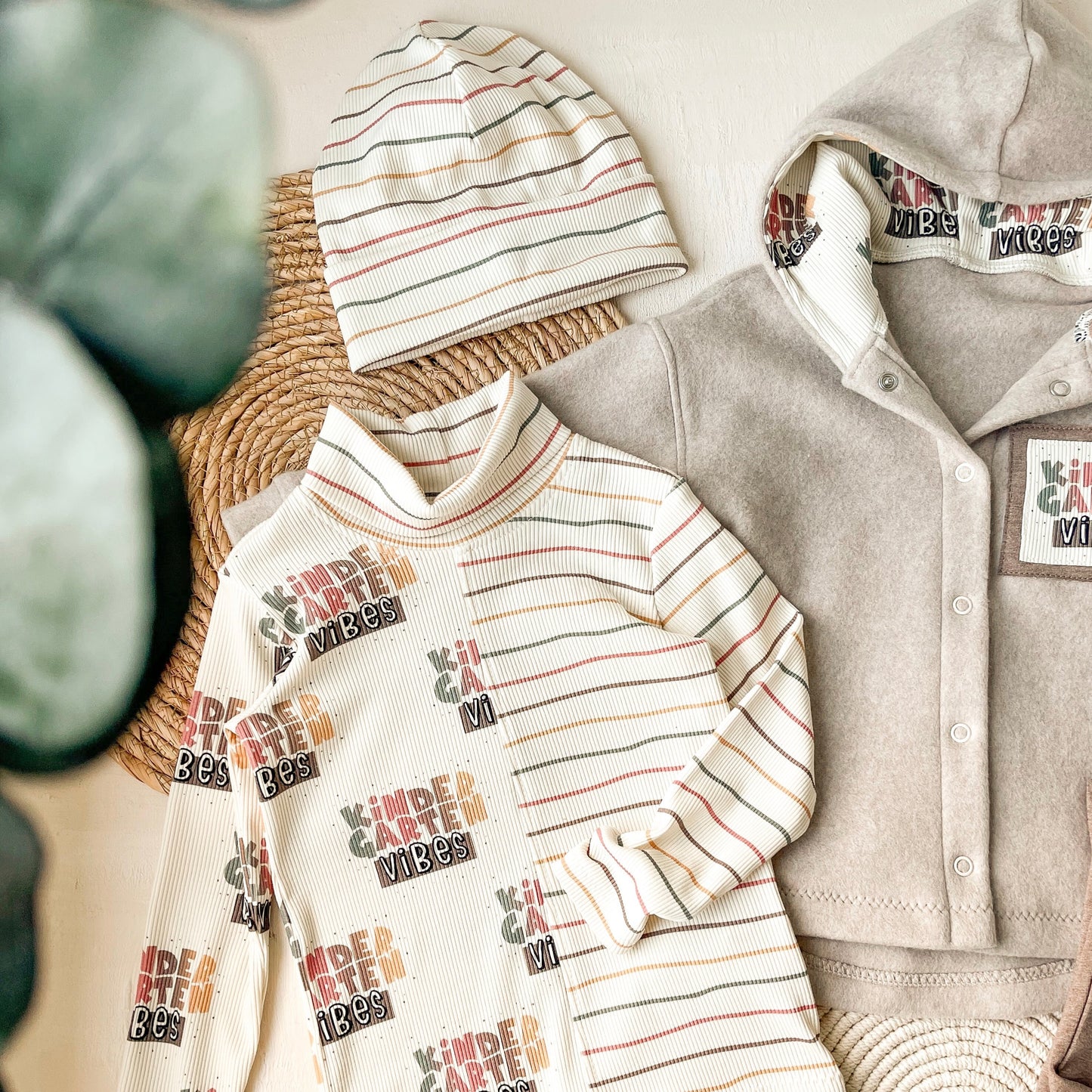 Bio Ribjersey Stripes Kindergarten Vibes,