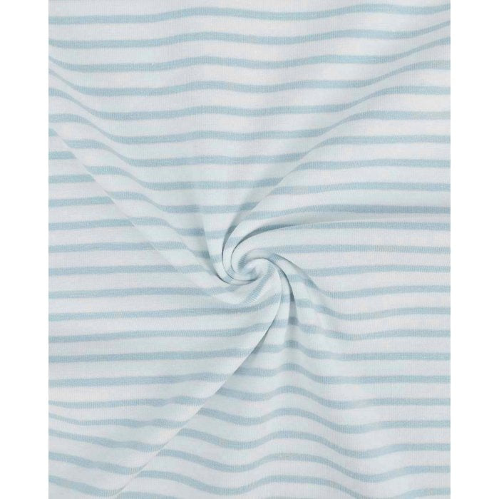 Jersey streifen hellblau