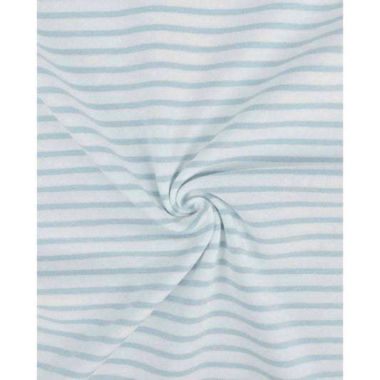 Jersey streifen hellblau