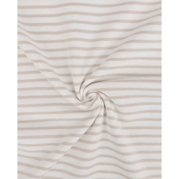 Jersey streifen beige