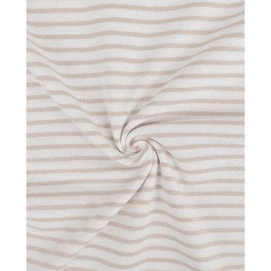 Jersey streifen beige