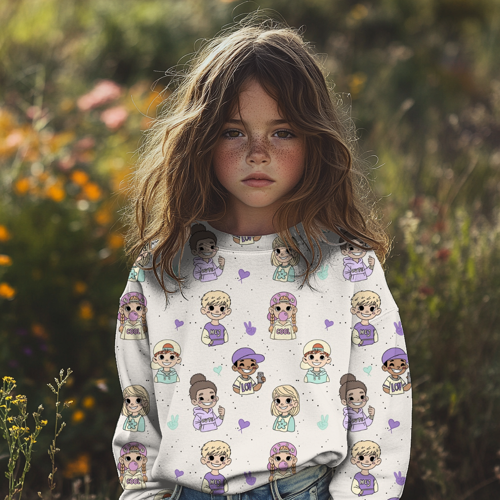 Kids beige Ribjersey